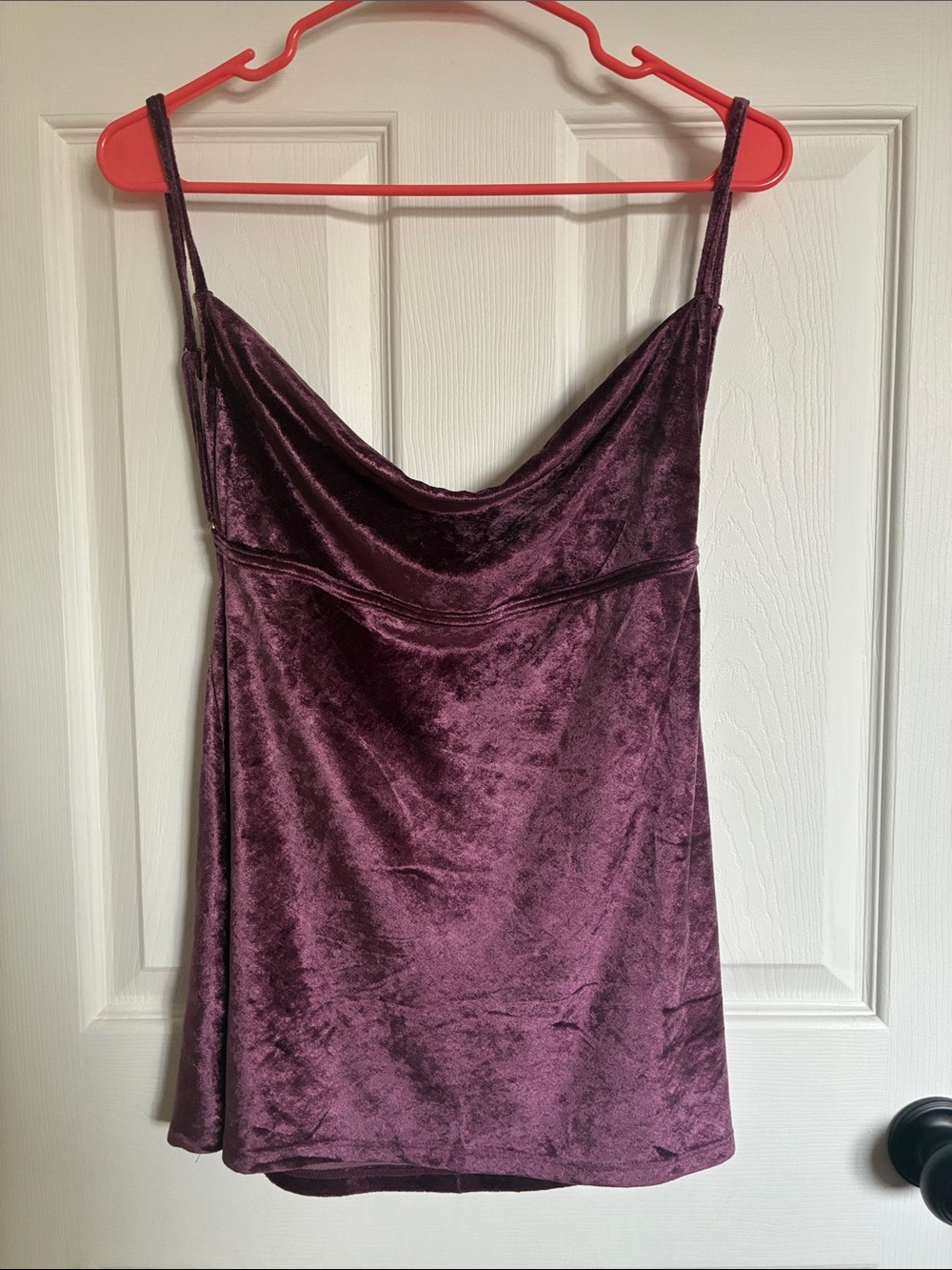 Free People Velvet Cowl Tank - Plum